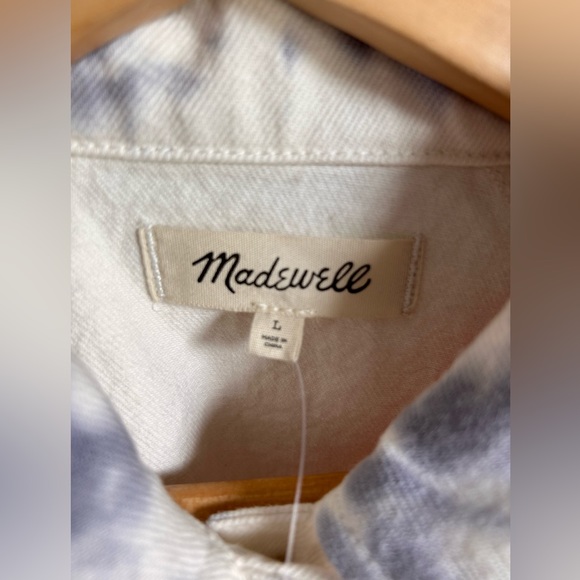 Madewell The Raglan Oversized Jean Jacket: Tie-Dyed Edition size XL - Picture 10 of 12